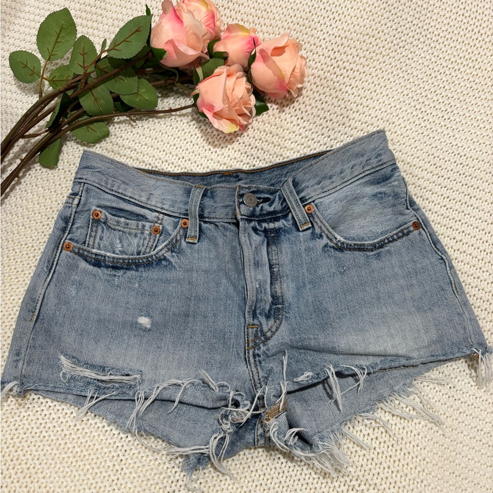 Levi’s Women's Distressed Denim Shorts